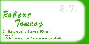 robert tomesz business card